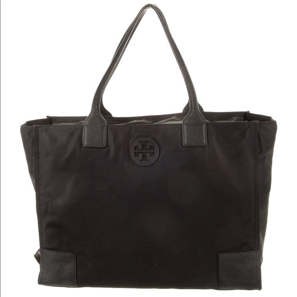 TORY BURCH Authentic black nylon tote bag